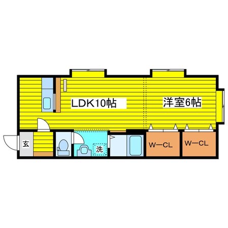 環状通東駅 徒歩6分 2階の物件間取画像